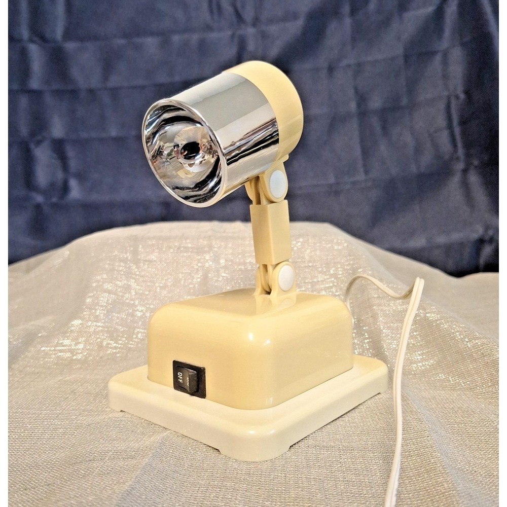 Vintage Corded Floxite Compact Desk Light Lamp Wall Mount Tabletop‎ with bracket